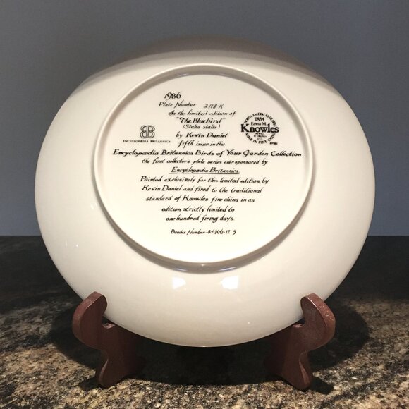 2/$40 Encyclopedia Britannica Decorative Plate 'The Blue Bird' - Picture 2 of 4
